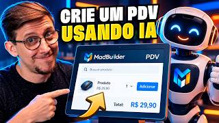 Léo Andrade cria sistema de PDV com IA e desenvolvimento visual no Mad Builder